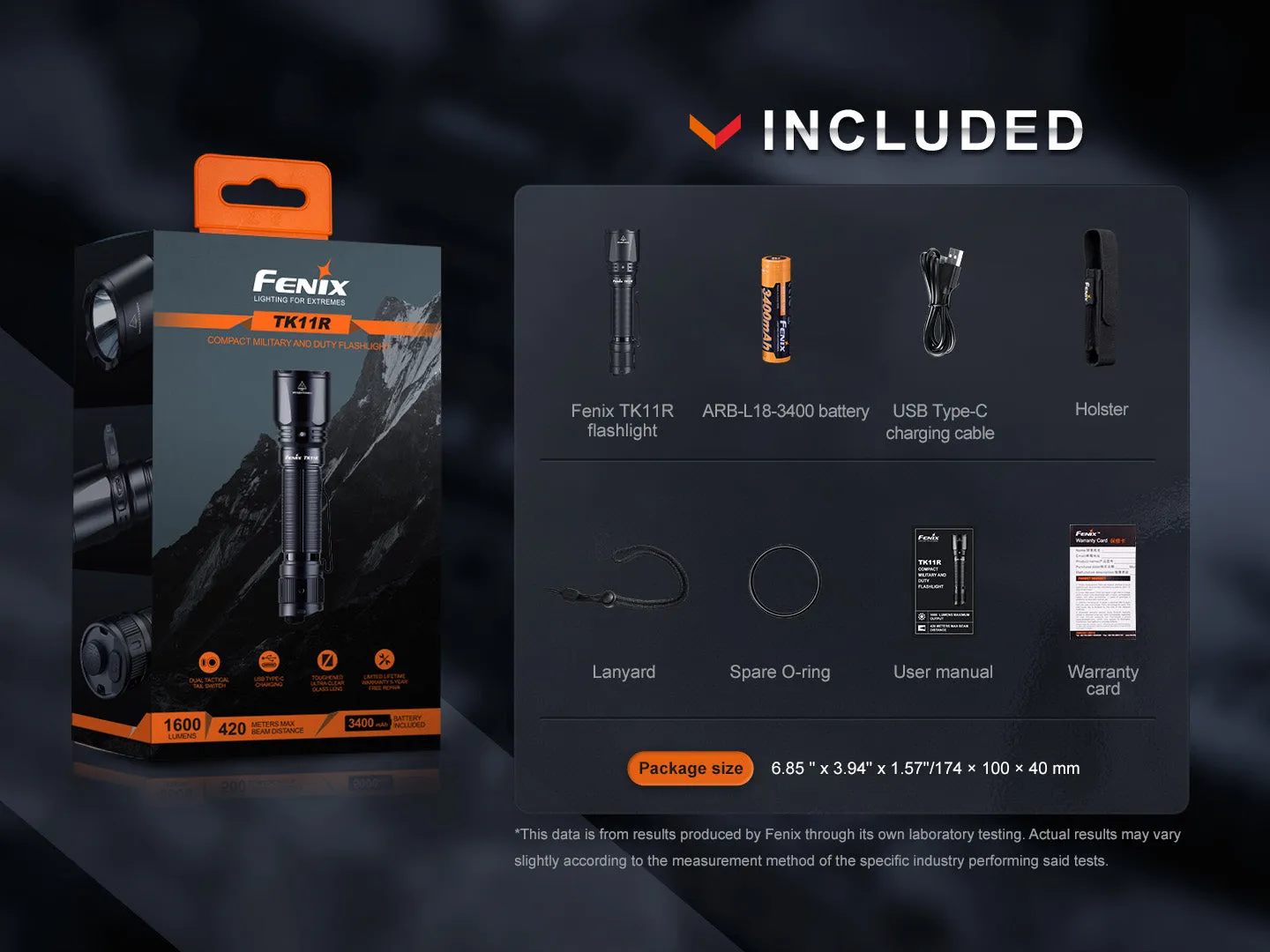 Fenix TK11R Compact Tactical Flashlight